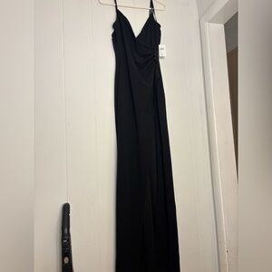 Windsor black formal dress with High slit